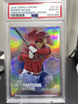 Shohei Ohtani 2018 Topps Chrome International affair front