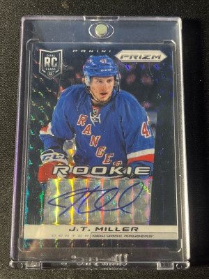 2013 Panini Prizm J.T. Miller Black Finite Rookie Auto 1/1