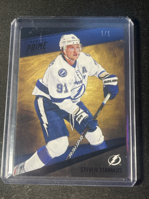 2012 Panini Prime Steven Stamkos Black Base 1/1 front