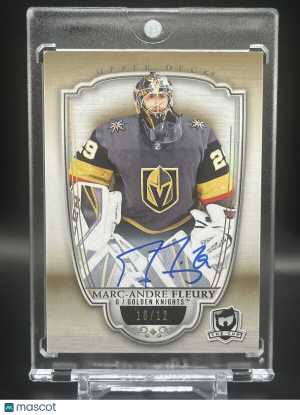 2018-19 UD The Cup Marc Andre Fleury Auto /12 Holo #55 front