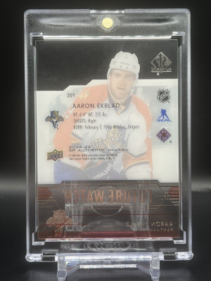 2022-23 UD SP Authentic Aaron Ekblad Future Watch Acetate Retro SSP #309 back