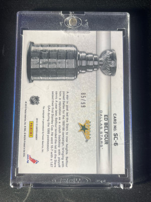2012 Panini Limited Ed Belfour Stanley Cup Winners Auto /99 back