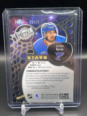 2022 Metal Jordan Kyrou Green PMG Auto /10 back