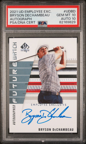 2021 Upper Deck Employee Exclusive Bryson Dechambeau Autograph
