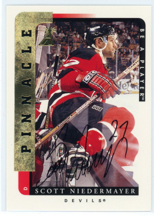 1996-97 Be A Player Scott Niedermayer Autograph #59 front