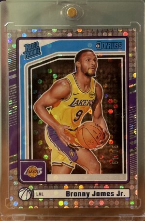 2024-25 Donruss Basketball Bronny James Jr. Rated Rookie Disco 51/75 front