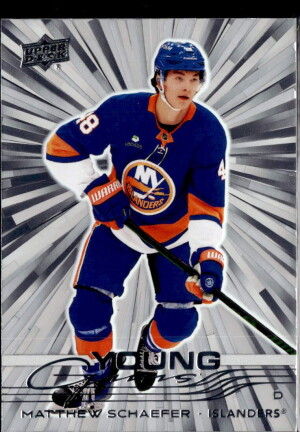 25/26 UD SERIES 1 YOUNG GUNS OUTBURST #451 MATTHEW SCHAEFER RC SP