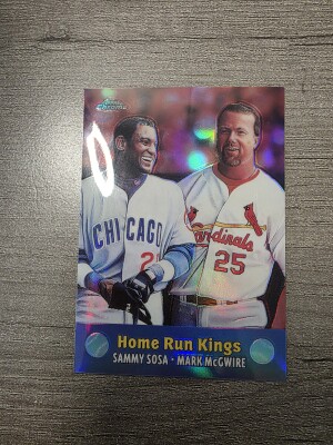 2000 Topps Chrome Home Run Kings Mcgwire/Sosa Refractor front