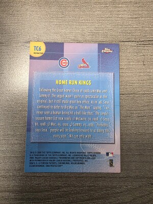2000 Topps Chrome Home Run Kings Mcgwire/Sosa Refractor back