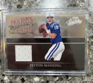 2006 Playoff Marks Of The Game Peyton Manning /150 Game Used front