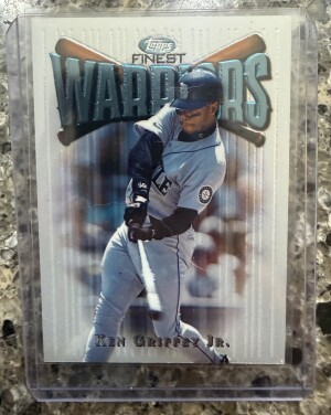 1997 Topps Finest Ken Griffey Jr Finest Warriors front