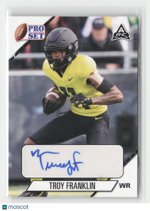 2021 Pro Set College Football #PS-TF1 Troy Franklin Autographs front