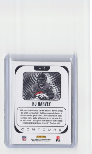 2025 Panini Phoenix #10 RJ Harvey Contours back