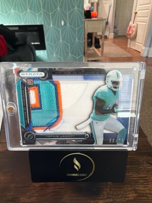 2014 Topps Strata Clear Cut Jarvis Landry #CCAR-JL RPA #/75 front