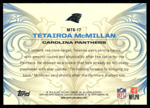 2024 Topps Signature Class #MG-17 Tetairoa McMillan Monarchs of the Game back