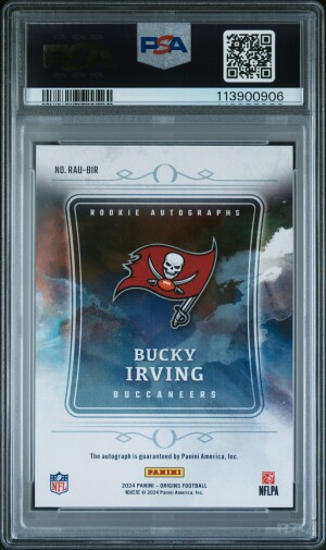 2024 Panini Origins Rookie Autographs Bucky Irving back