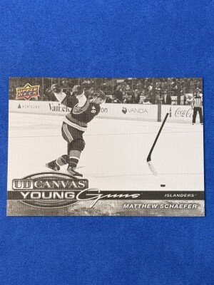Matthew Schaefer Young Guns Black Canvas 2025-26 Upper Deck Extended Series front
